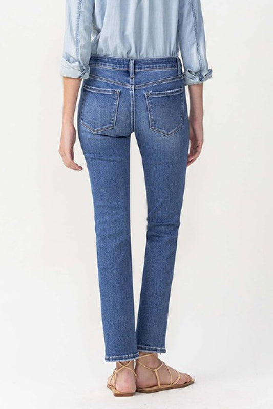 Lovervet Maggie Mid-Rise Slim Ankle Straight Jeans - Whimsical Appalachian Boutique