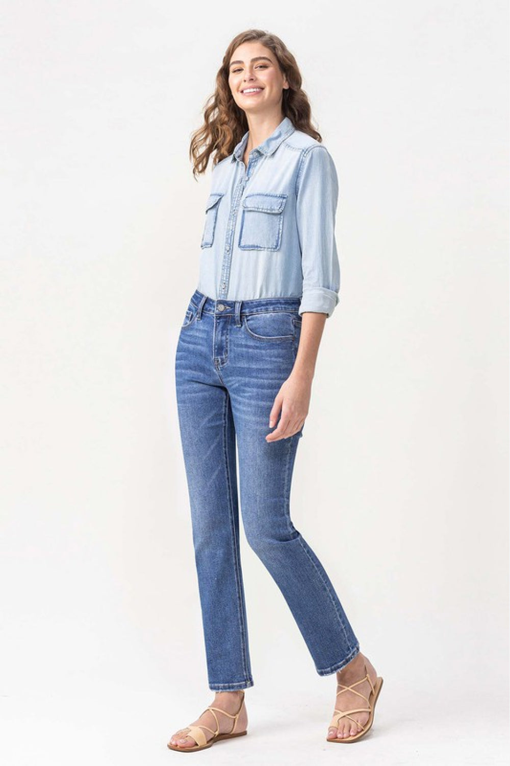 Lovervet Maggie Mid-Rise Slim Ankle Straight Jeans - Whimsical Appalachian Boutique