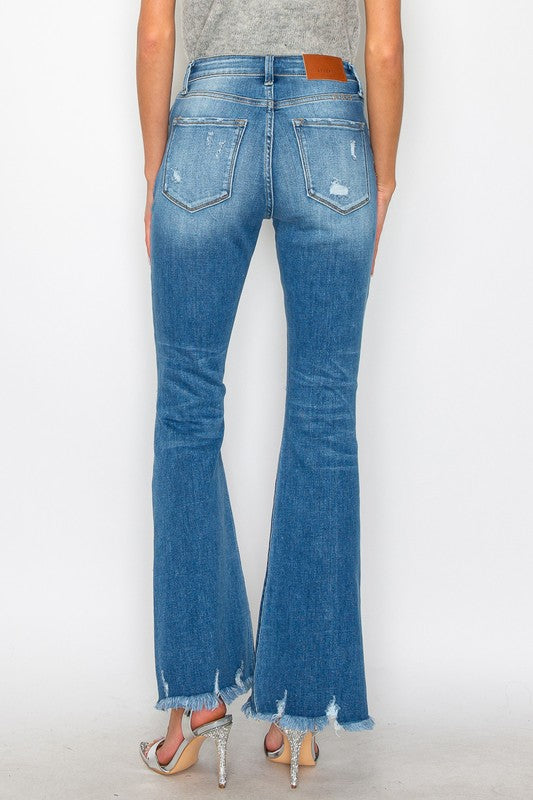 Artemis Vintage Medium Wash High Rise Flare Jeans