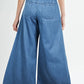 Drawstring Elastic Waist Wide Leg Jeans - Whimsical Appalachian Boutique