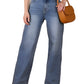 Lilou Mid-Rise Straight Leg Denim Jeans - Whimsical Appalachian Boutique