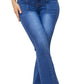 High Waist Bootcut Jeans with Pockets - Whimsical Appalachian Boutique