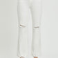 RISEN High Rise Button Fly Straight Leg Cropped Jeans - Whimsical Appalachian Boutique