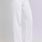 RISEN High Waist Straight Jeans - Crisp White - Whimsical Appalachian Boutique