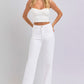 RISEN High Waist Straight Jeans - Crisp White - Whimsical Appalachian Boutique