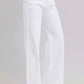 RISEN Tummy Control Double Button Wide Leg Jeans