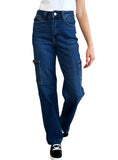 Judy Blue Cargo Pocket Jeans front view showcasing classic five-pocket design and relaxed fit.