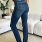 Judy Blue High Waist Skinny Jeans back view highlighting pocket placement and curve-enhancing fit.