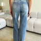 Everyday wear option with Judy Blue High Waist Wide Leg Jeans, providing both comfort and style.