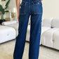 Back view of Judy Blue Cargo Pocket Jeans with classic five-pocket design.