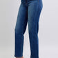 Versatile straight-leg jeans for casual and dressy outfits
