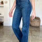 Focus on the front pocket of Judy Blue Tummy Control Straight Jeans.