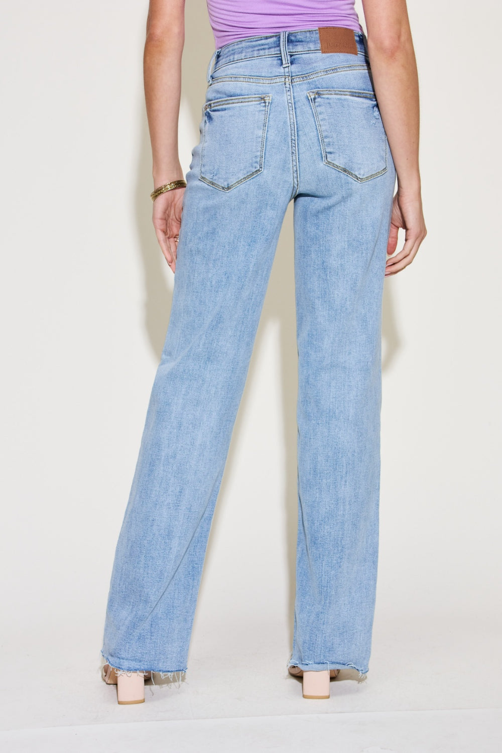 Judy Blue V Front Waistband Straight Leg Jeans | Demure Clothing | Appalachian Fashion