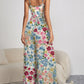 Spaghetti Strap Wide Leg Patterned Jumpsuit - Whimsical Appalachian Boutique