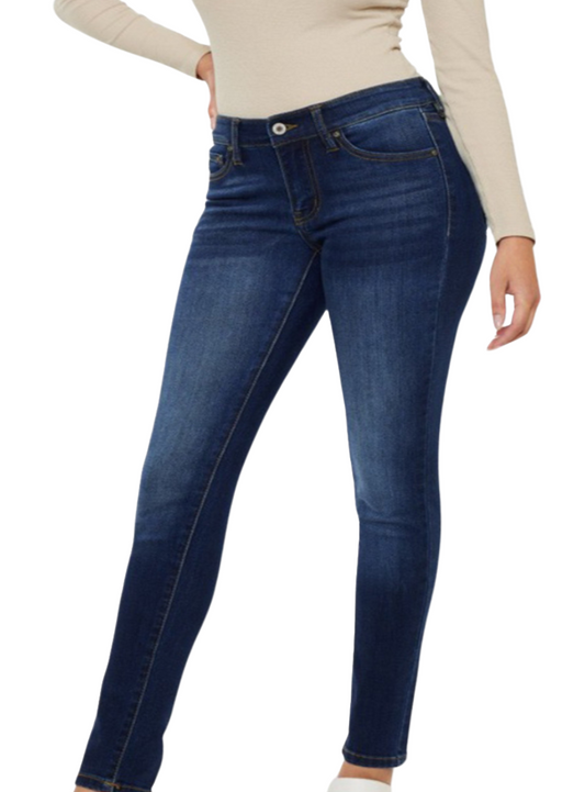 Kancan mid-rise gradient skinny jeans with a stylish and modern look.