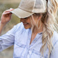 Stylish khaki ponytail cap for casual wear
