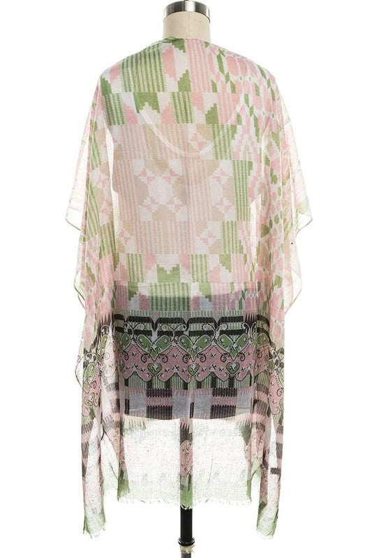 Dreamy Pastel Pixie Print Kimono - Whimsical Appalachian Boutique