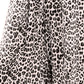 Beige leopard print wide leg pants, comfy and stylish