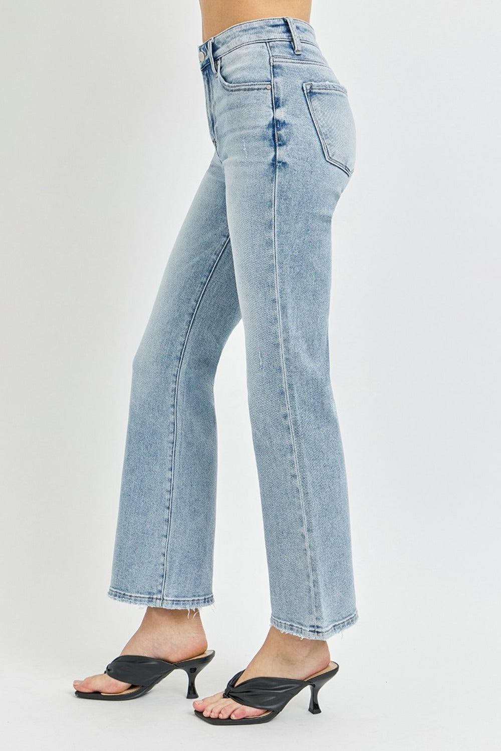 RISEN Jeans | High Rise Ankle Flare