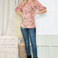 Fashion-forward bubble sleeve top in a floral print
