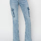 High Rise Cargo Flare RISEN Jeans