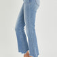 RISEN Jeans | Frayed Hem Cropped Straight Leg