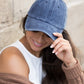 Classic navy washed cap for versatile styling
