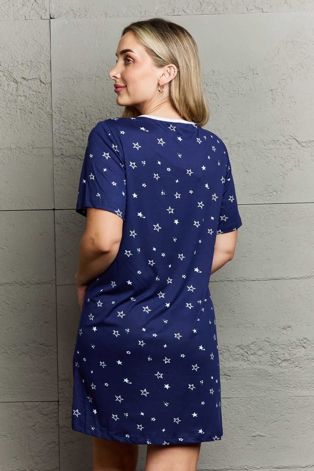 MOON NITE Button Down Sleep Dress - Whimsical Appalachian Boutique