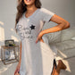 RISE AND SHINE Contrast Lace T-Shirt Dress - Whimsical Appalachian Boutique