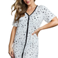 MOON NITE Button Down Sleepwear Dress - Whimsical Appalachian Boutique