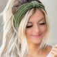 Olive Corduroy Knotted Headwrap