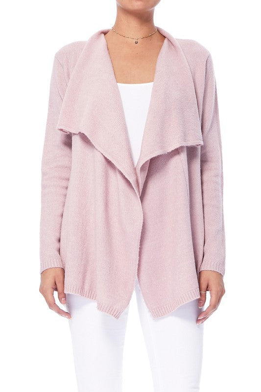 versatile mauve cape style cardigan for women
