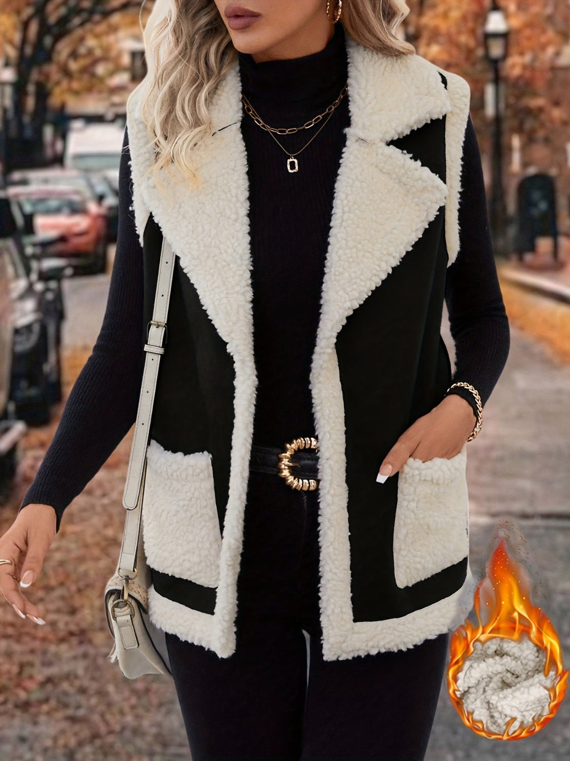 Open Front Sherpa Vest Coat | Boho Aesthetic | Appalachian Style