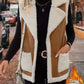 Open Front Sherpa Vest Coat | Boho Aesthetic | Appalachian Style