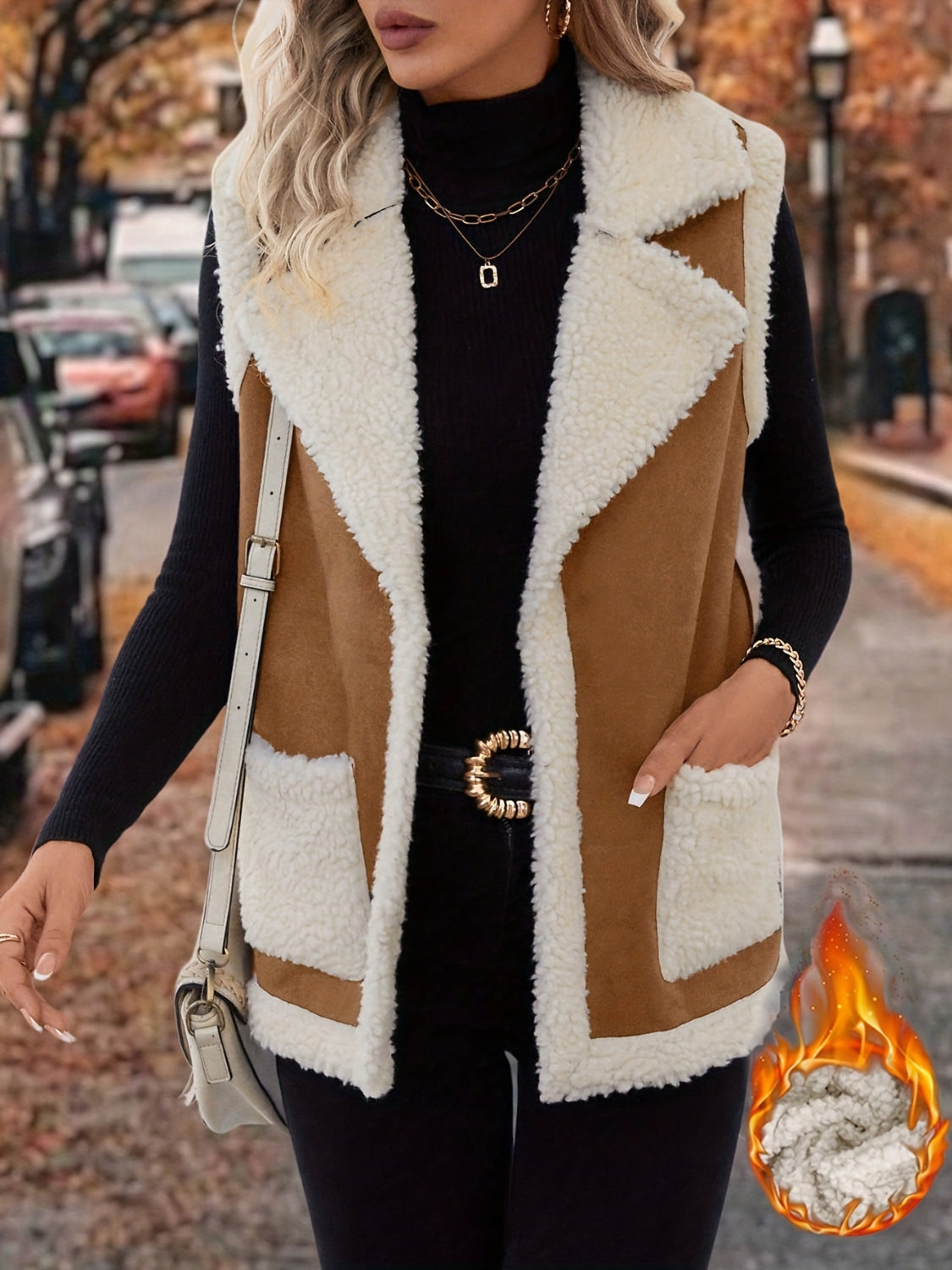 Open Front Sherpa Vest Coat | Boho Aesthetic | Appalachian Style