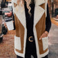 Open Front Sherpa Vest Coat | Boho Aesthetic | Appalachian Style