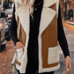 Open Front Sherpa Vest Coat | Boho Aesthetic | Appalachian Style