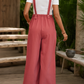 Effortless Bohemian Style Pocketed Overalls - Whimsical Appalachian Boutique