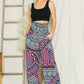 Smocked High Waisted Print Pants - Whimsical Appalachian Boutique