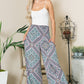 Smocked High Waisted Print Pants - Whimsical Appalachian Boutique