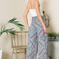 Smocked High Waisted Print Pants - Whimsical Appalachian Boutique