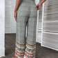 Bohemian Print Ethnic Wide Leg Pants