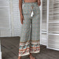 Bohemian Print Ethnic Wide Leg Pants