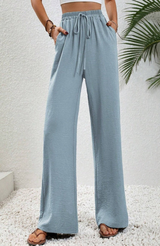 Wide Leg Drawstring Pants - Whimsical Appalachian Boutique