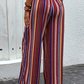 Striped High Waist Wide Leg Pants - Whimsical Appalachian Boutique