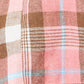 Women’s plaid shirt with no-stretch fabric for a polished fit.
