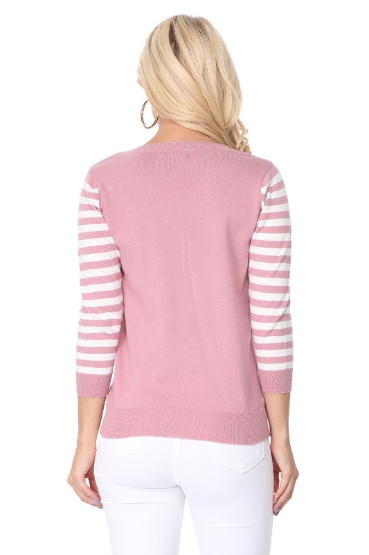 Pink kitty face sweater, ideal for school, travel, or daily wear.
