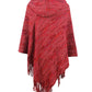 Fringe Hem Hooded Poncho