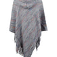 Fringe Hem Hooded Poncho