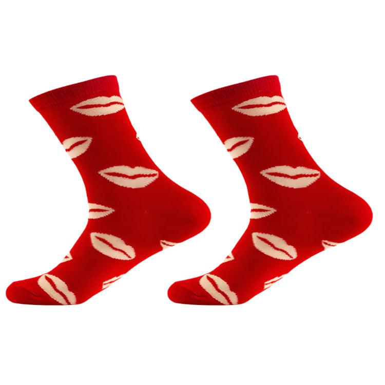 Red Socks with White Lips